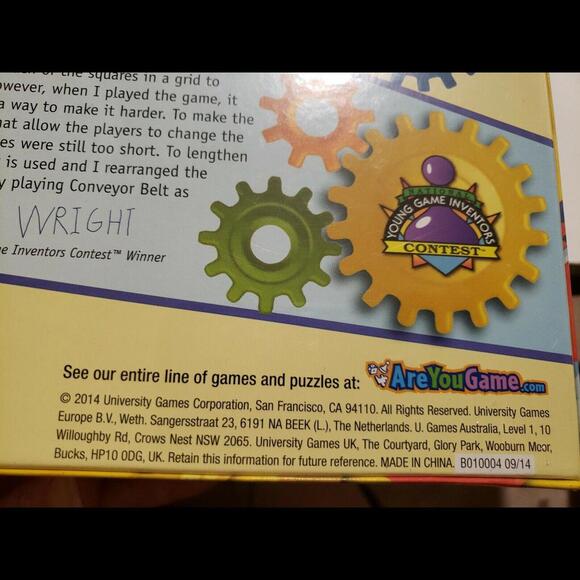 CONVEYOR BELT - FUN EDUCATIONAL KIDS STRATEGY BOARD GAME UNIVERSITY GAMES - Picture 5 of 10